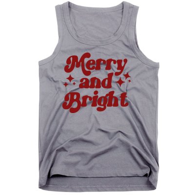 Merry And Bright Festive Christmas Tank Top