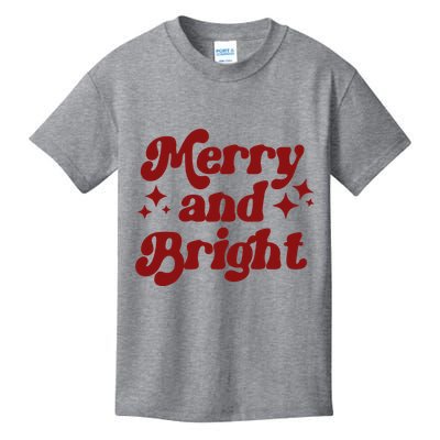 Merry And Bright Festive Christmas Kids T-Shirt