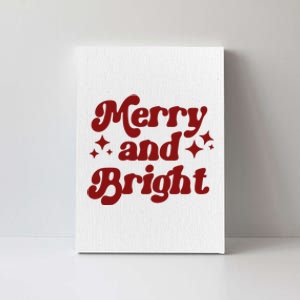 Merry And Bright Festive Christmas Canvas