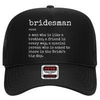 Mens Awesome Bridesman Definition High Crown Mesh Back Trucker Hat