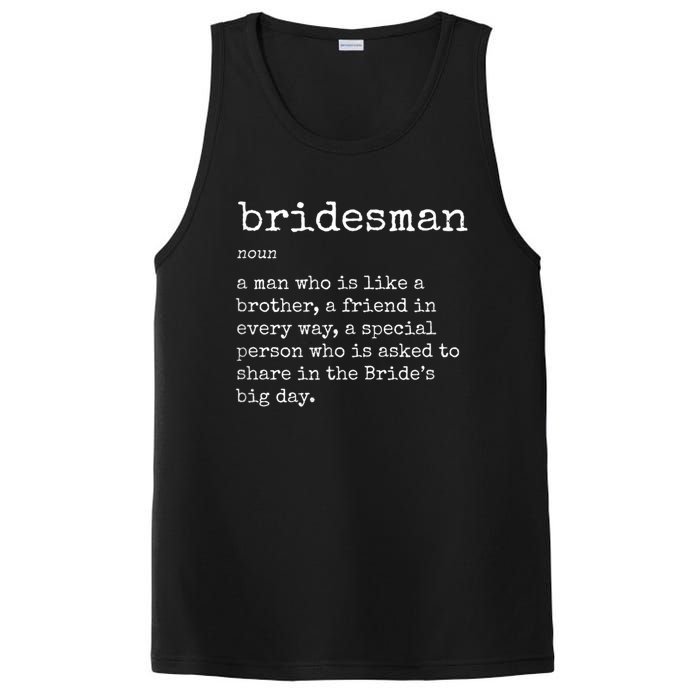 Mens Awesome Bridesman Definition PosiCharge Competitor Tank