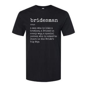 Mens Awesome Bridesman Definition Softstyle CVC T-Shirt