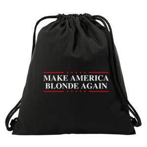 Make America Blonde Again Drawstring Bag