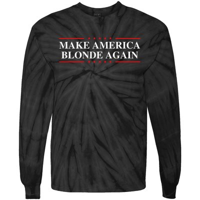 Make America Blonde Again Tie-Dye Long Sleeve Shirt