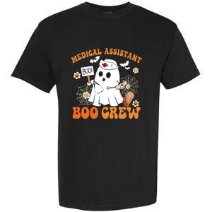 Medical Assistant Boo Crew Funny Ghost Halloween Costumes Garment-Dyed Heavyweight T-Shirt