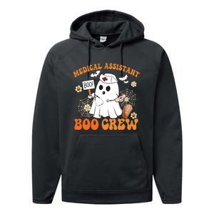 Medical Assistant Boo Crew Funny Ghost Halloween Costumes Performance Fleece Hoodie