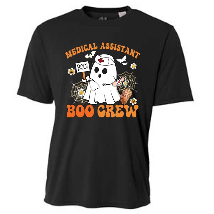 Medical Assistant Boo Crew Funny Ghost Halloween Costumes Cooling Performance Crew T-Shirt