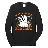 Medical Assistant Boo Crew Funny Ghost Halloween Costumes Long Sleeve Shirt