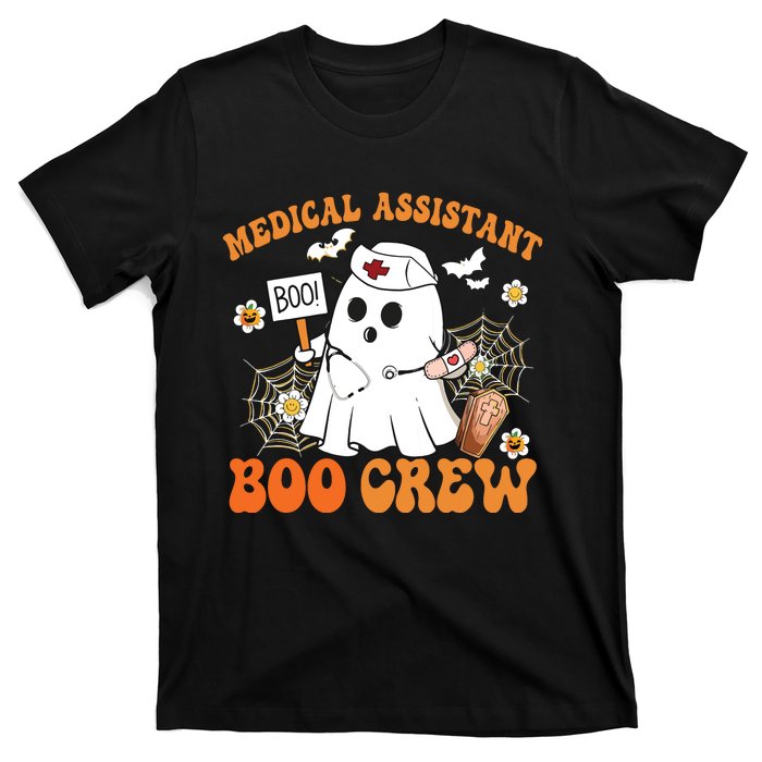 Medical Assistant Boo Crew Funny Ghost Halloween Costumes T-Shirt