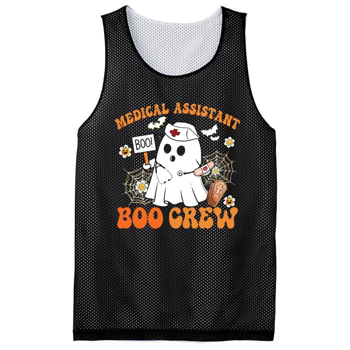 Medical Assistant Boo Crew Funny Ghost Halloween Costumes Mesh Reversible Basketball Jersey Tank