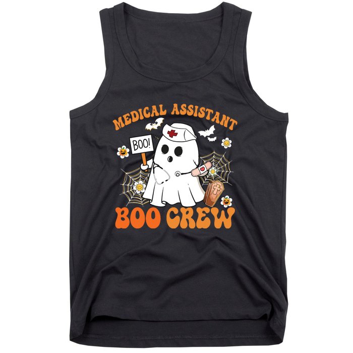 Medical Assistant Boo Crew Funny Ghost Halloween Costumes Tank Top