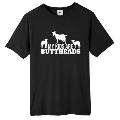 My Are Buttheads Goat Gift Tall Fusion ChromaSoft Performance T-Shirt