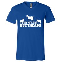 My Are Buttheads Goat Gift V-Neck T-Shirt