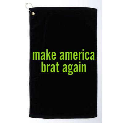 Make America Brat Again Kamala 2024 Trump Parody Platinum Collection Golf Towel