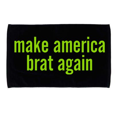 Make America Brat Again Kamala 2024 Trump Parody Microfiber Hand Towel