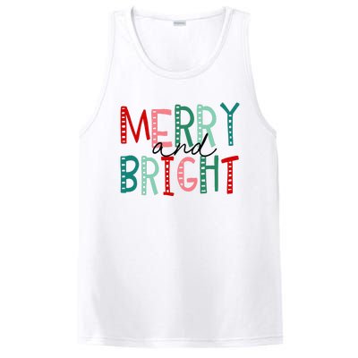 Merry And Bright Christmas PosiCharge Competitor Tank