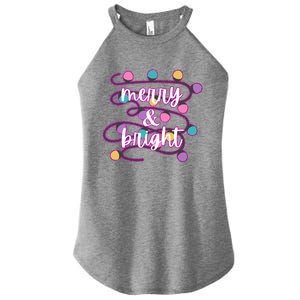 Merry And Bright Funny Gift Women's Perfect Tri Rocker Tank