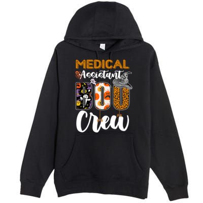 Medical Assistant Boo Crew Halloween Matching Med Asst Funny Gift Premium Pullover Hoodie