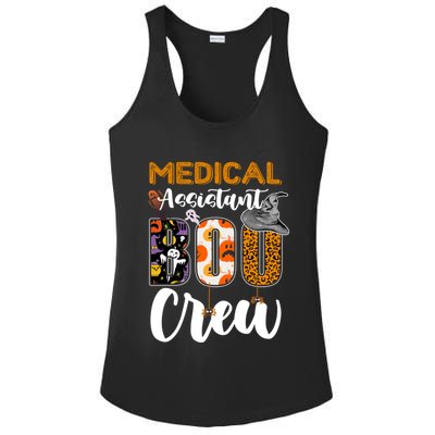 Medical Assistant Boo Crew Halloween Matching Med Asst Funny Gift Ladies PosiCharge Competitor Racerback Tank