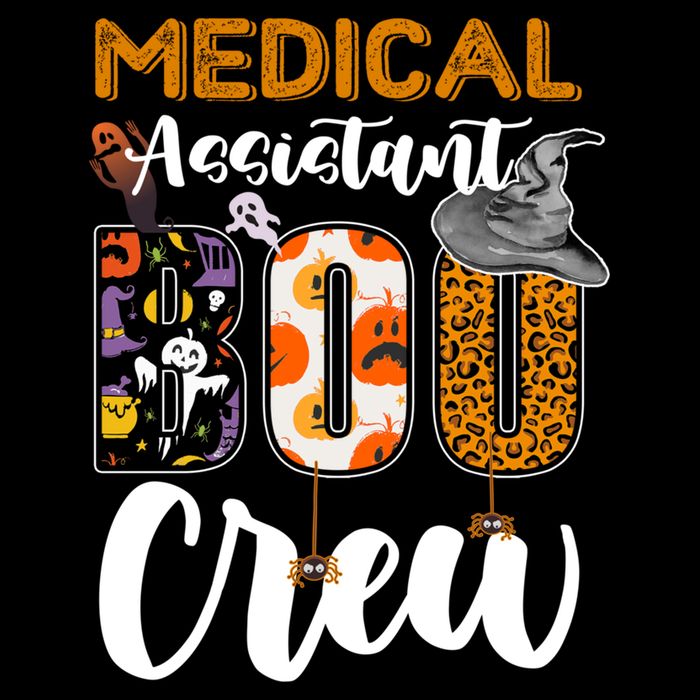 Medical Assistant Boo Crew Halloween Matching Med Asst Funny Gift Cooling Performance Long Sleeve Crew