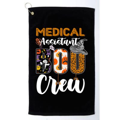 Medical Assistant Boo Crew Halloween Matching Med Asst Funny Gift Golf Towel