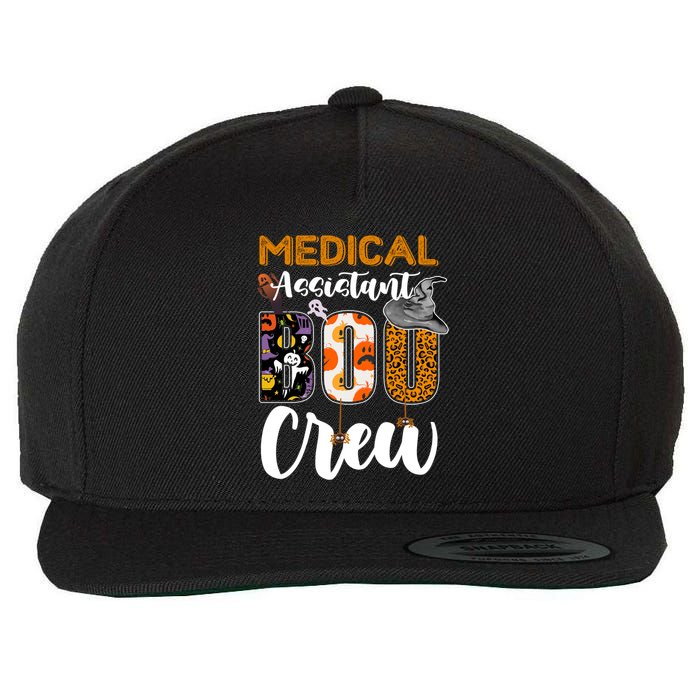 Medical Assistant Boo Crew Halloween Matching Med Asst Funny Gift Wool Snapback Cap