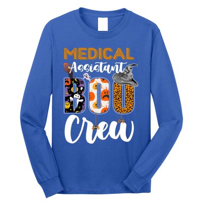 Medical Assistant Boo Crew Halloween Matching Med Asst Funny Gift Long Sleeve Shirt