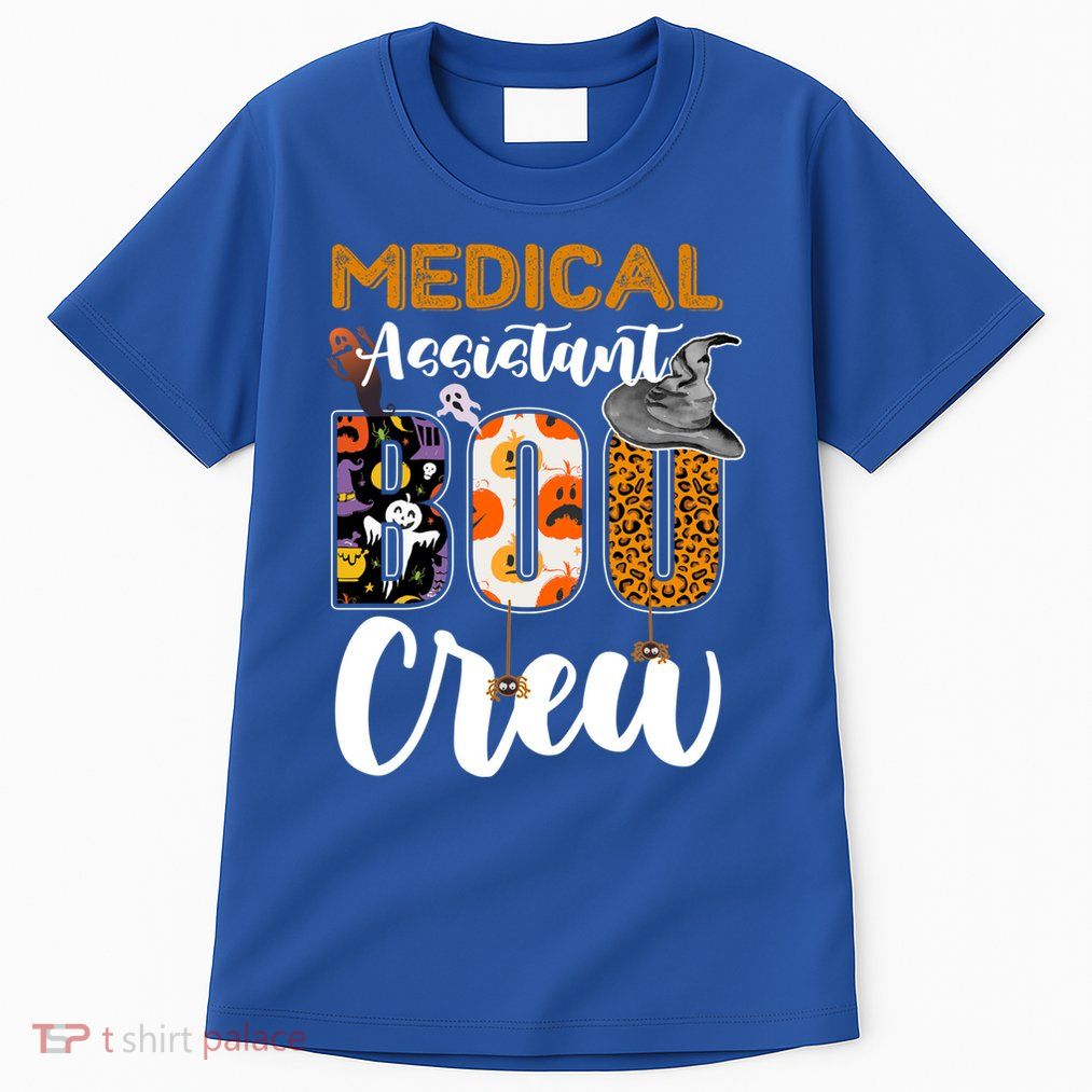 Medical Assistant Boo Crew Halloween Matching Med Asst Funny Gift Tall T-Shirt