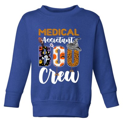 Medical Assistant Boo Crew Halloween Matching Med Asst Funny Gift Toddler Sweatshirt