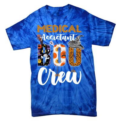 Medical Assistant Boo Crew Halloween Matching Med Asst Funny Gift Tie-Dye T-Shirt