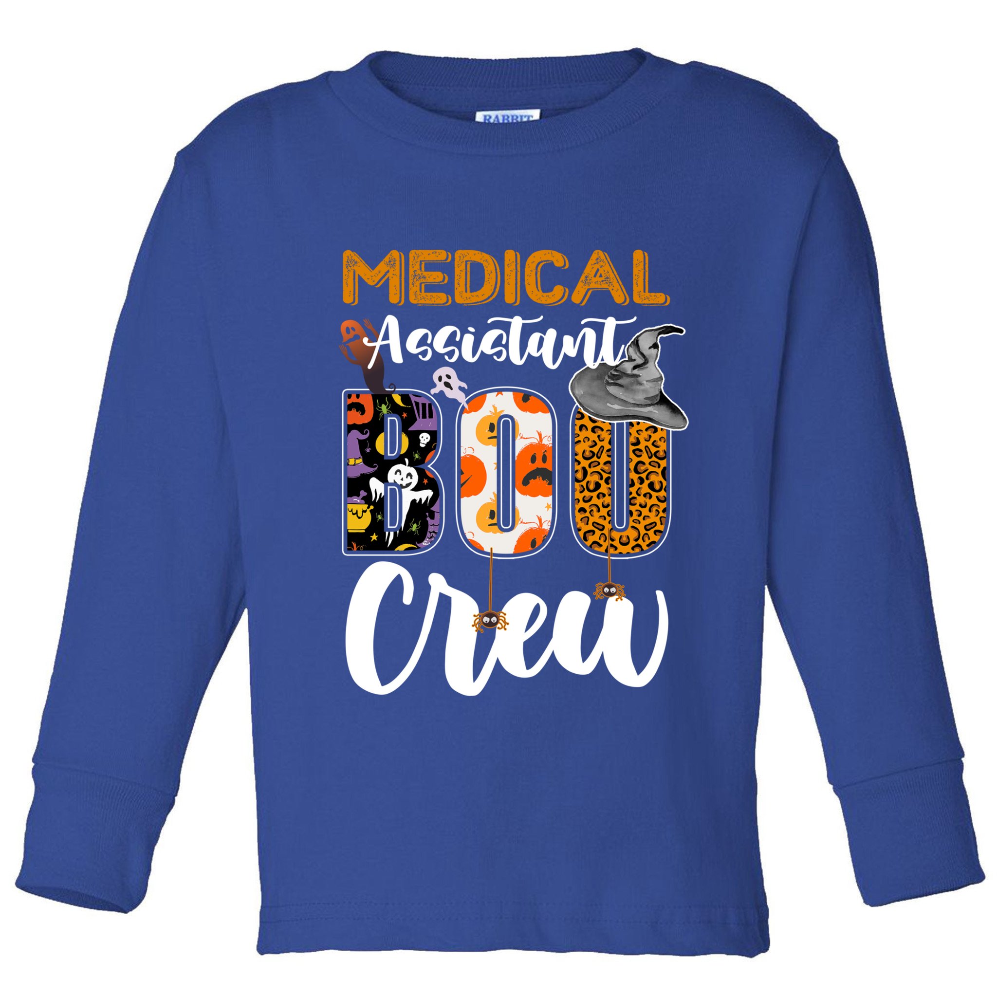Medical Assistant Boo Crew Halloween Matching Med Asst Funny Gift Toddler Long Sleeve Shirt