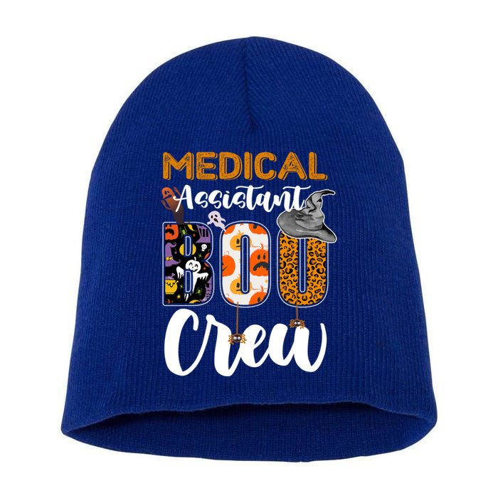 Medical Assistant Boo Crew Halloween Matching Med Asst Funny Gift Short Acrylic Beanie