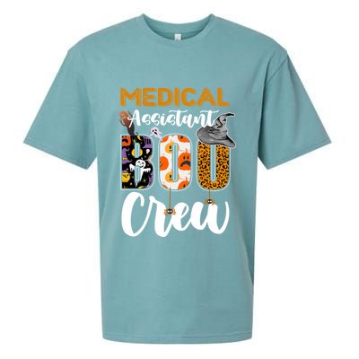 Medical Assistant Boo Crew Halloween Matching Med Asst Funny Gift Sueded Cloud Jersey T-Shirt