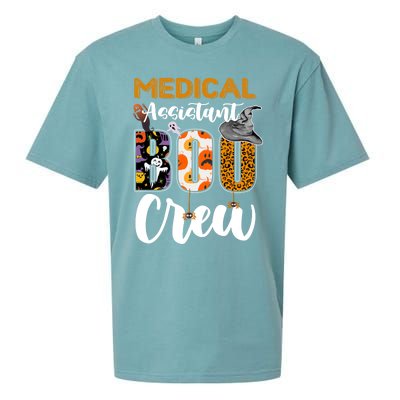 Medical Assistant Boo Crew Halloween Matching Med Asst Funny Gift Sueded Cloud Jersey T-Shirt