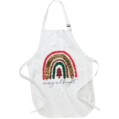 Merry And Bright Christmas Rainbow Festive Apron