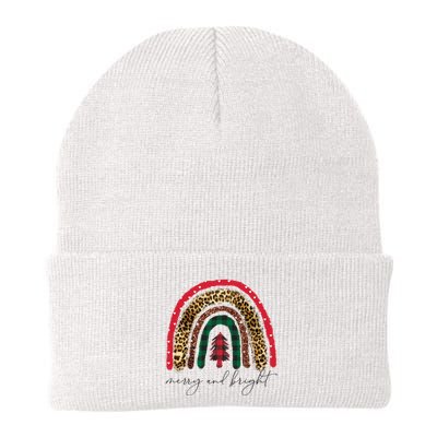 Merry And Bright Christmas Rainbow Festive Beanie