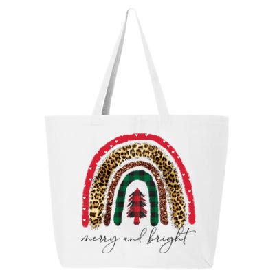 Merry And Bright Christmas Rainbow Festive 25L Jumbo Tote