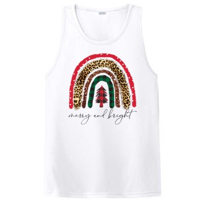 Merry And Bright Christmas Rainbow Festive PosiCharge Competitor Tank