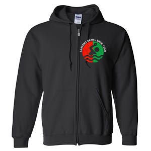 Montgomery Alabama Brawl Swim Team Graphic Full Zip Hoodie