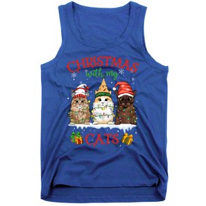 Merry And Bright With Cats Christmas With My Cats Meaningful Gift Tank Top