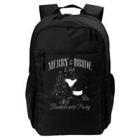 Merry And Bride Club Bachelorette Party Cocktail Christmas Daily Commute Backpack