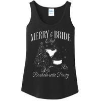 Merry And Bride Club Bachelorette Party Cocktail Christmas Ladies Essential Tank