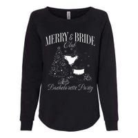 Merry And Bride Club Bachelorette Party Cocktail Christmas Womens California Wash Sweatshirt