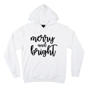 Merry And Bright Festive Christmas Holiday Hoodie