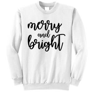 Merry And Bright Festive Christmas Holiday Sweatshirt