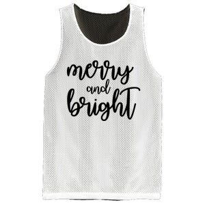 Merry And Bright Festive Christmas Holiday Mesh Reversible Basketball Jersey Tank