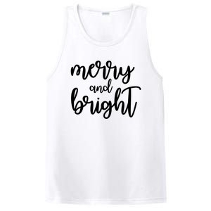 Merry And Bright Festive Christmas Holiday PosiCharge Competitor Tank