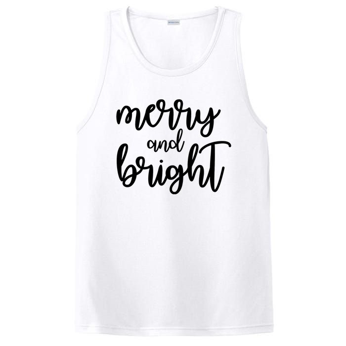 Merry And Bright Festive Christmas Holiday PosiCharge Competitor Tank