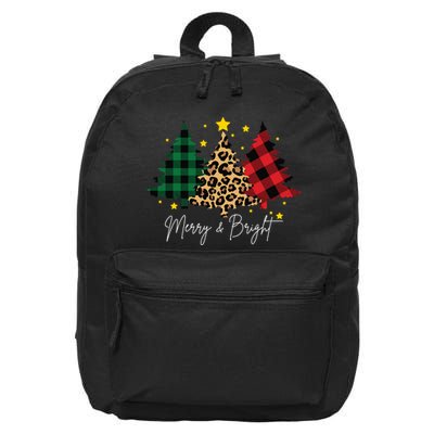 Merry And Bright Christmas Tree Festive 16 in Basic Backpack