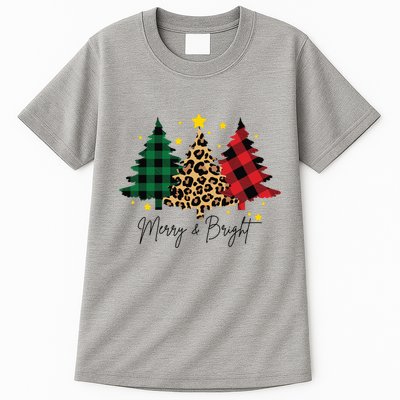 Merry And Bright Christmas Tree Festive Tall T-Shirt